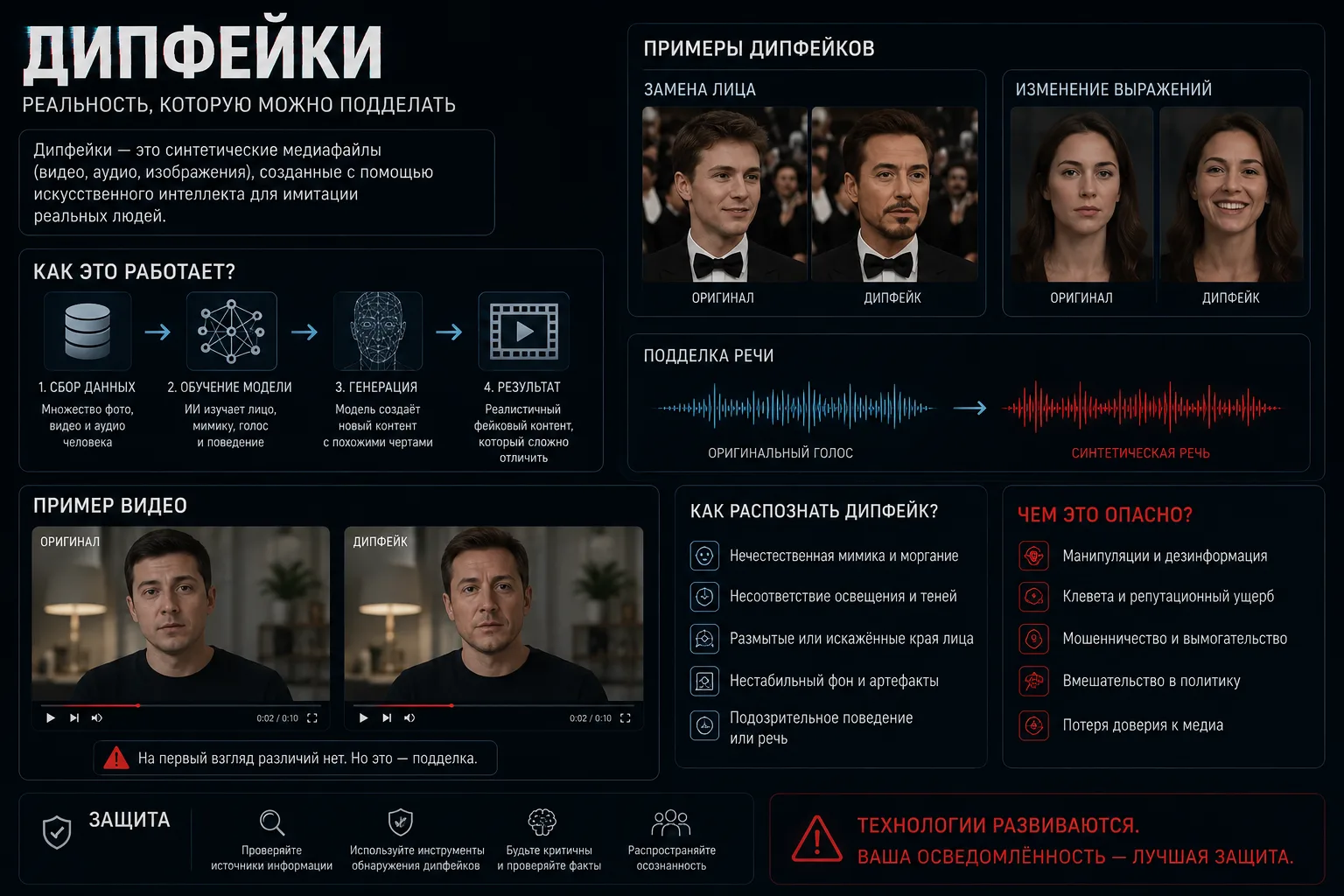 С начала 2026 года количество дипфейков, которые все активнее используют злоумышленники, увеличилось