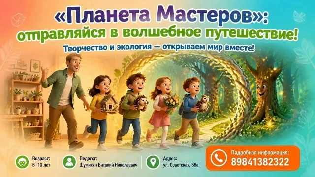 🎉 Открыт набор в объединение «Планета Мастеров»!