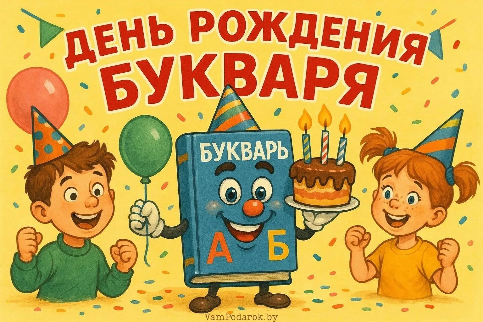 📖 20 августа — День рождения Букваря! Первой книги каждого из нас