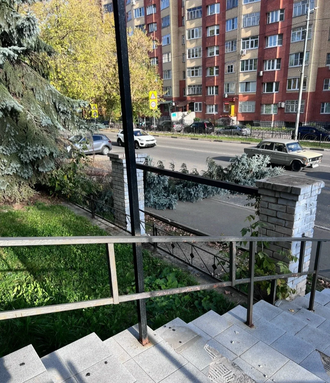 Добрый вечер! Сегодня возле Ростелеком ул Чехова , прямо на платную парковку, упала гол...