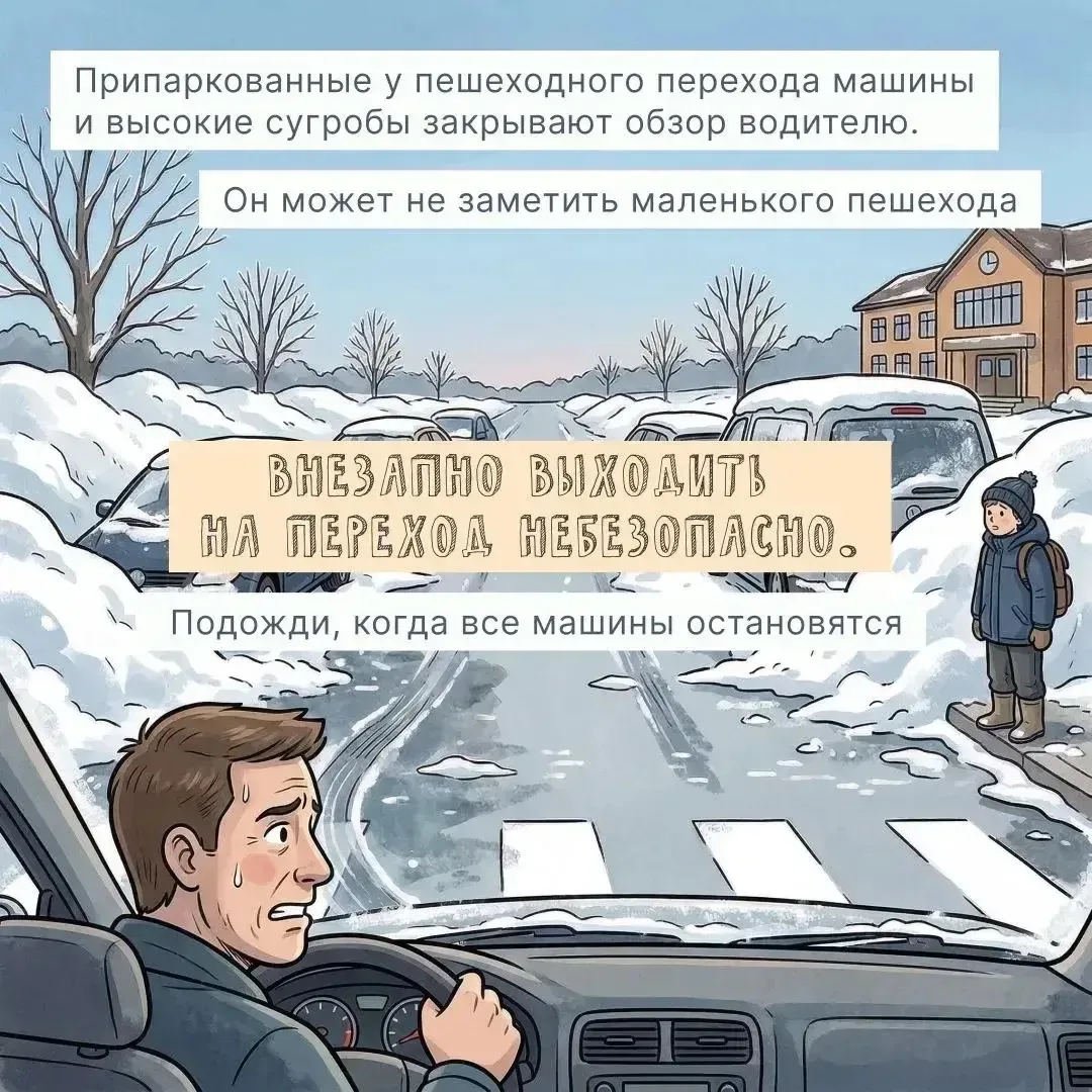 Весна — время, когда на дорогах появляются так называемые «дорожные ловушки» для юных пешеходов 🚸  Т