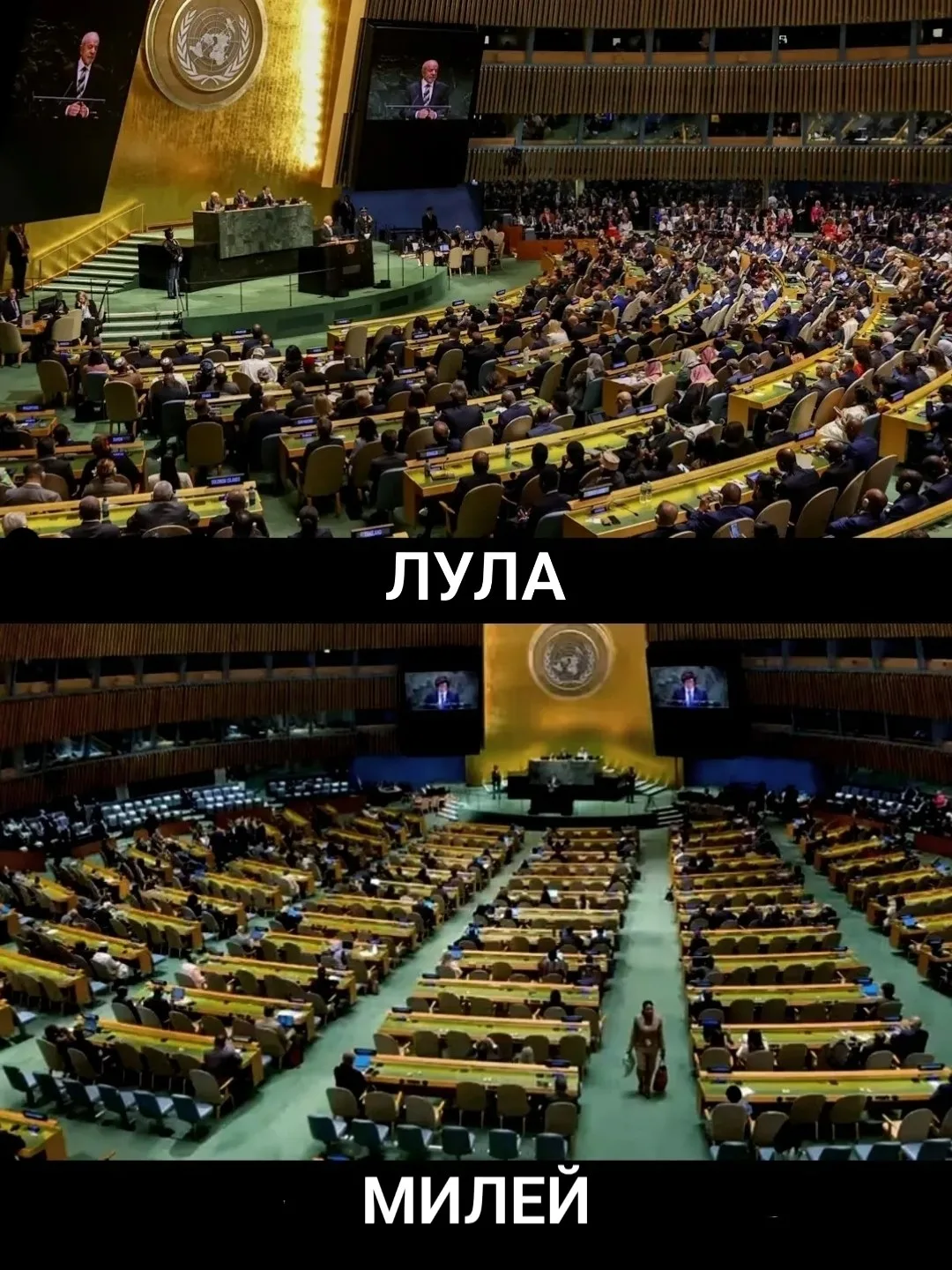 Выступление социалиста и либертарианца на ГА ООН. Почувствуй разницу.