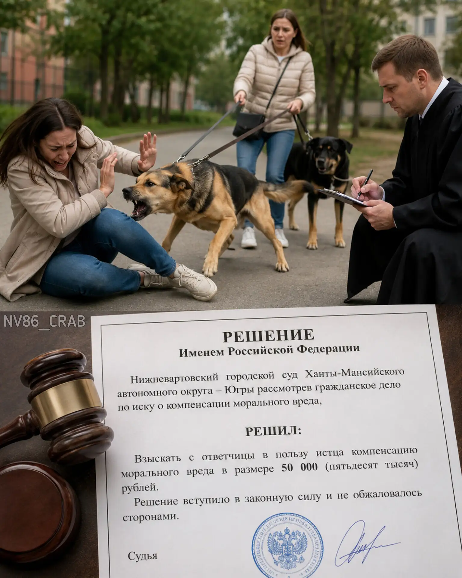 Дорогой кусь, однако... Суд в Нижневартовске взыскал 50 тысяч рублей за укус собаки.