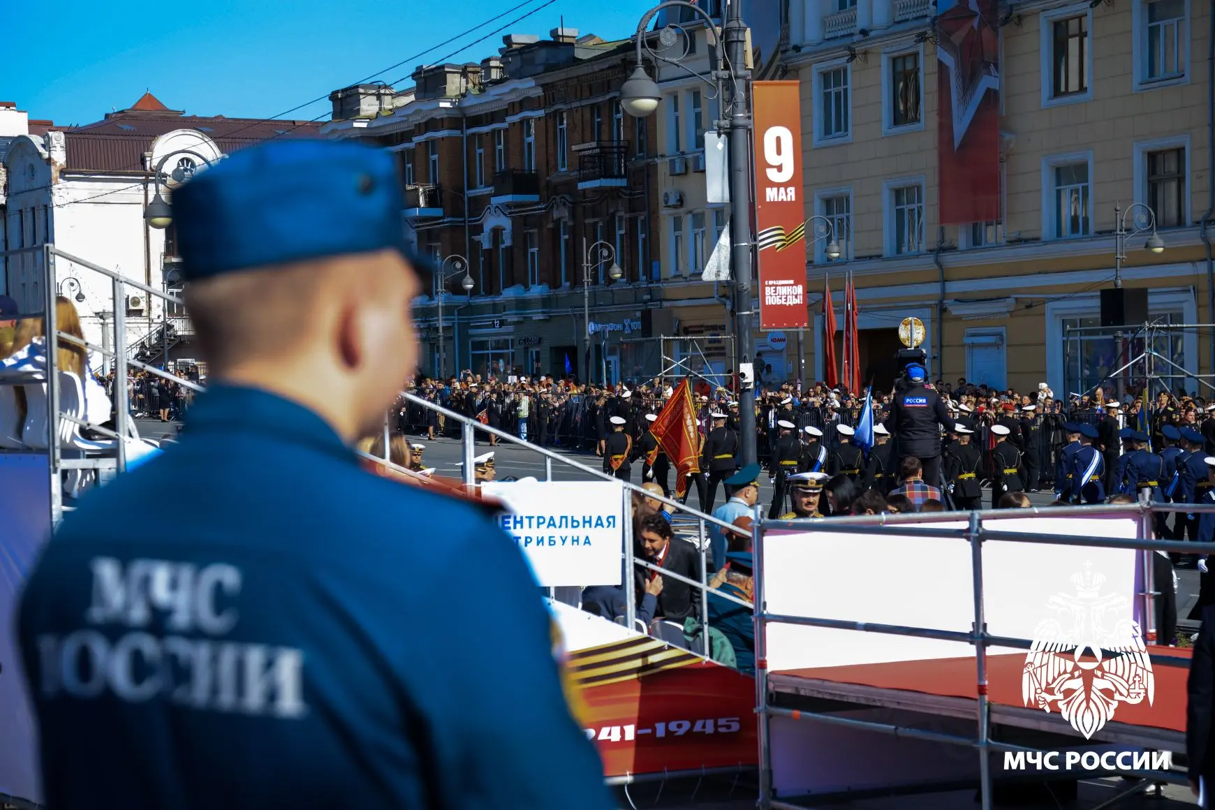 🇷🇺Курсанты ДВПСА прошли в Параде Победы во Владивостоке  9 мая во Владивостоке на центральной площад