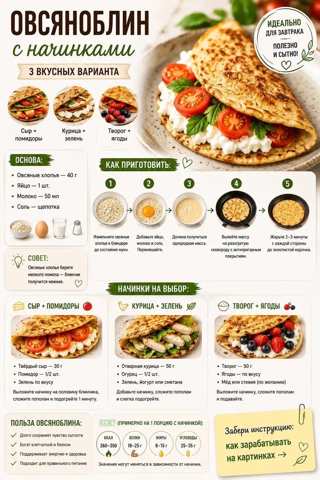 ОСНОВА — ИДЕАЛЬНЫЙ ОВСЯНОБЛИН 🥞