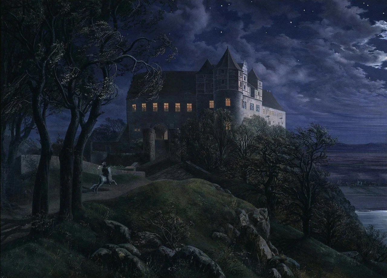 «Замок Шарфенберг ночью», 1827