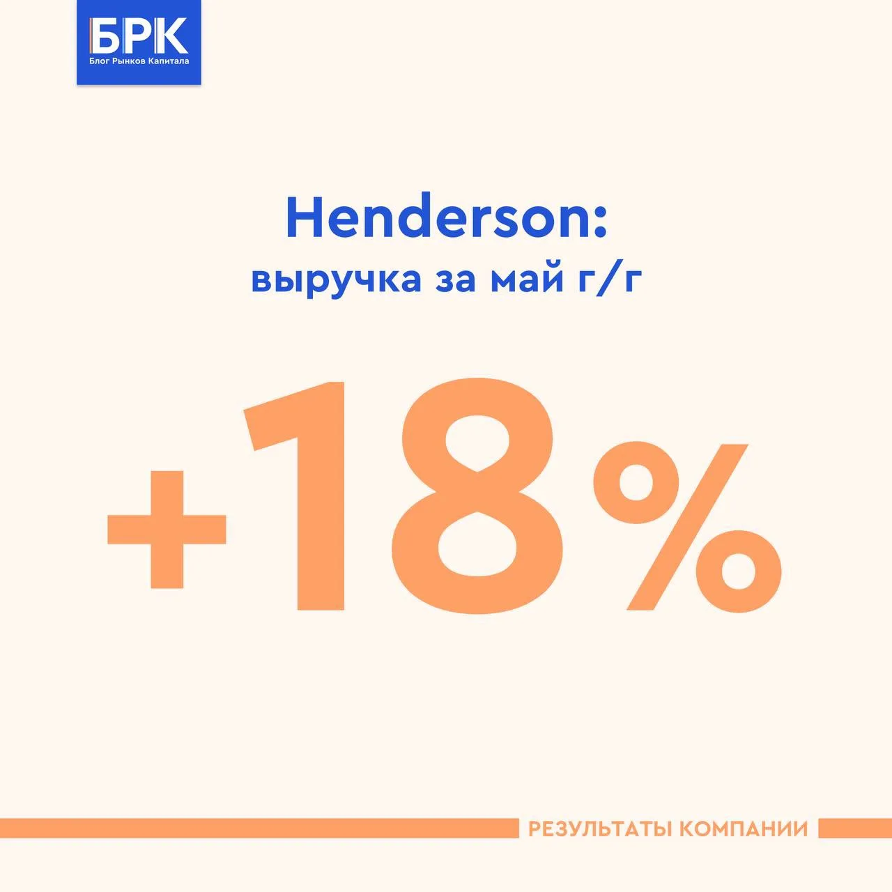 🛍 Henderson: сильная операционная статистика за май