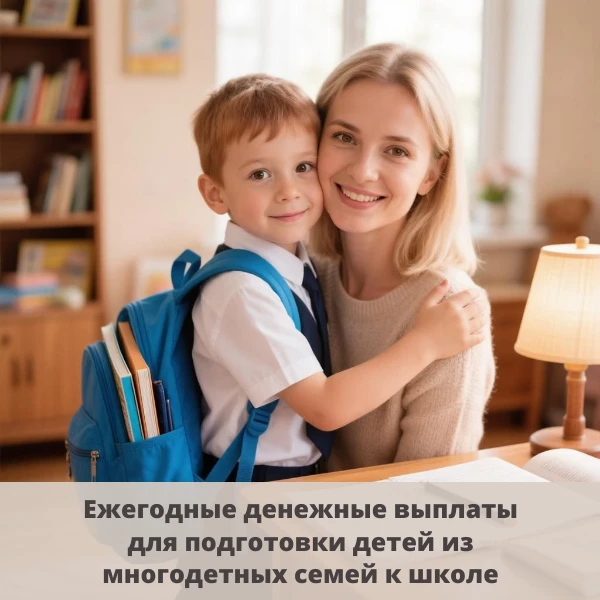 👨‍👩‍👧‍👦 Многодетные семьи Алтайского края могут получить выплату для подготовки детей к школе

П