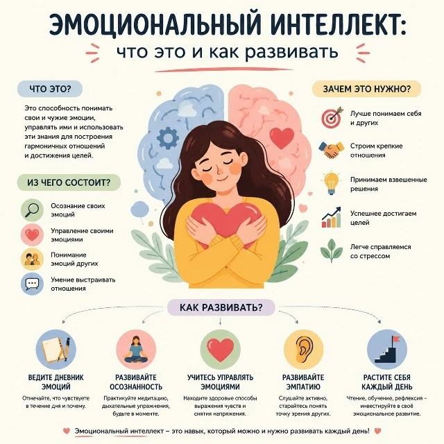 ▎Эмоциональный интеллект: ключ к гармонии в семье и жизни Эмоциональный интеллект (EQ) ...