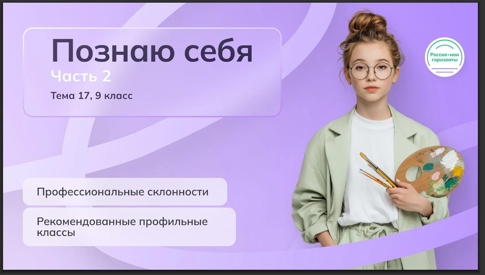ПРОФОРИЕНТАЦИОННОЕ ЗАНЯТИЕ "ПОЗНАЮ СЕБЯ" / РОССИЯ - МОИ ГОРИЗОНТЫ