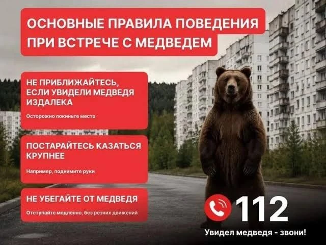 В лес не ходить! Там медведи!
