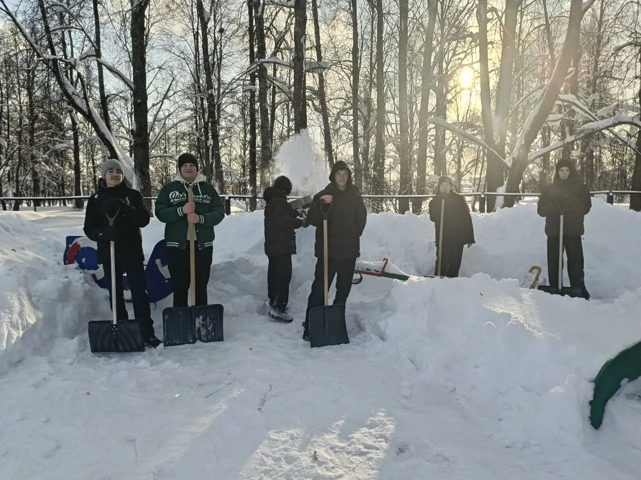 ❄️🐻‍❄️Снегопад нам не страшен! Справились вместе! 💪❄️