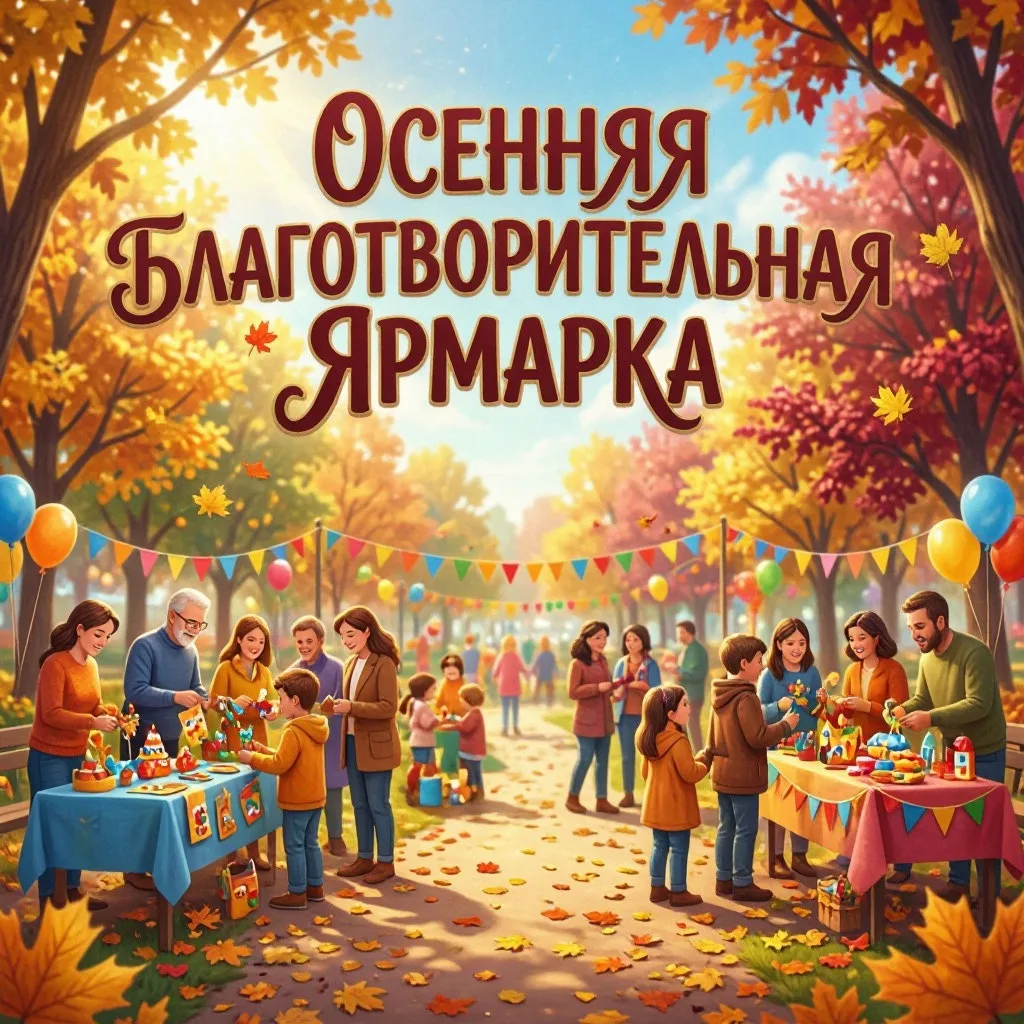 🍂Осенняя благотворительная ярмарка в Гимназии №5 — тепло, уют и шарлотка на каждом сто...