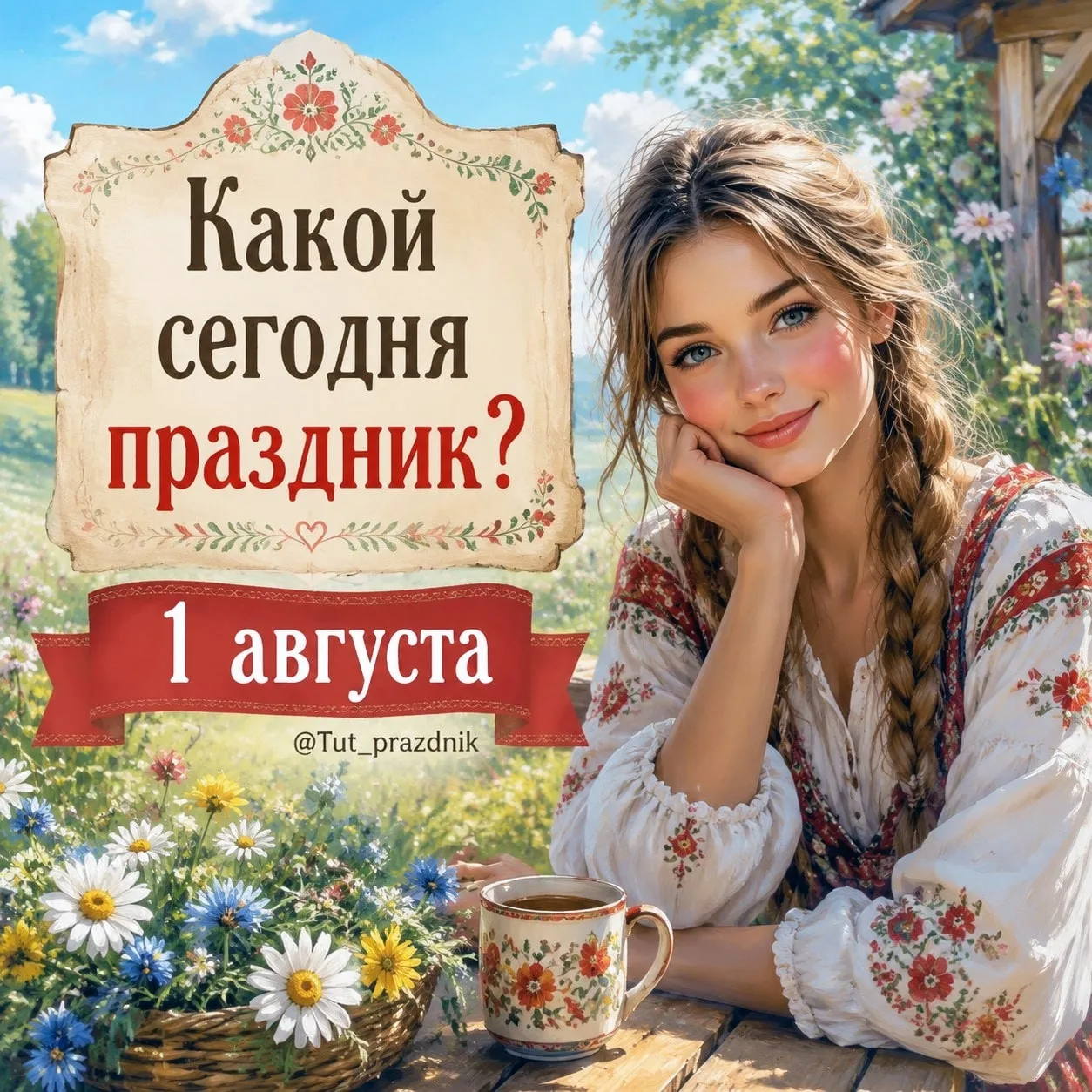 🗓  1 августа – отмечается 26 праздников.

✅ Последний месяц лета
✅ День уважения к родителям
✅ Межд