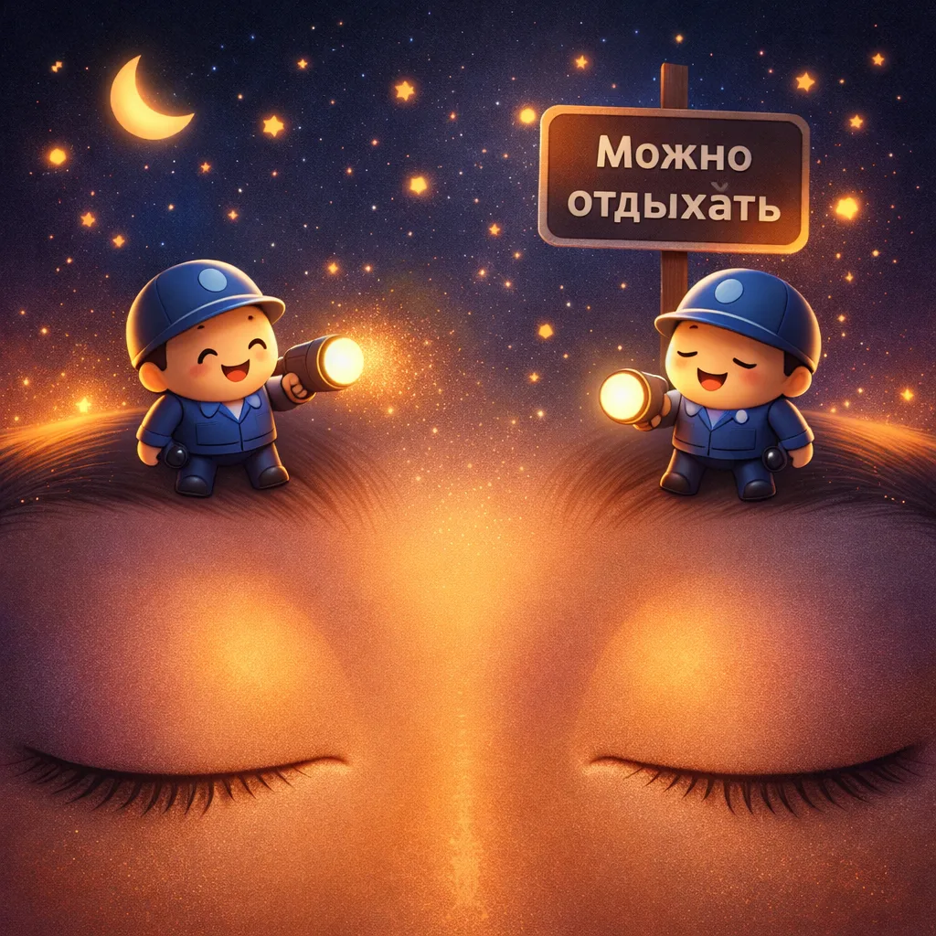 Лицо держит стресс