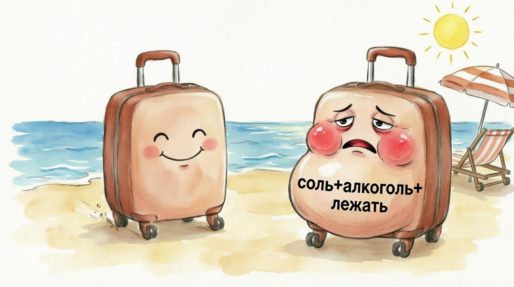 Отёки на море и даче: как не вернуться с «чугунными» ногами
(Серия «Как жить в жару» — продолжаем)

