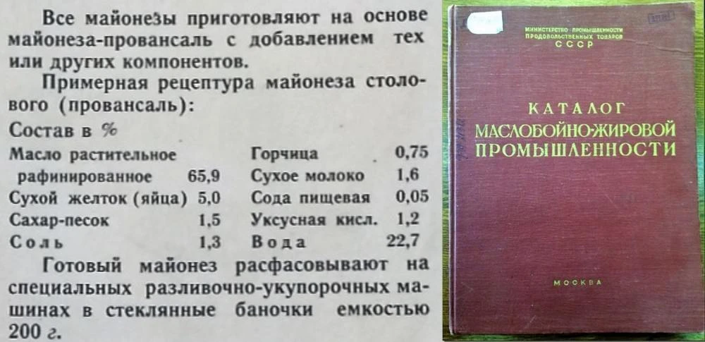 Как выглядит состав идеального майонеза