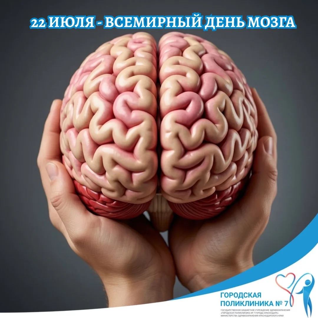 22 июля отмечается Всемирный день мозга🧠
Головной мозг является главным органом центральной нервной