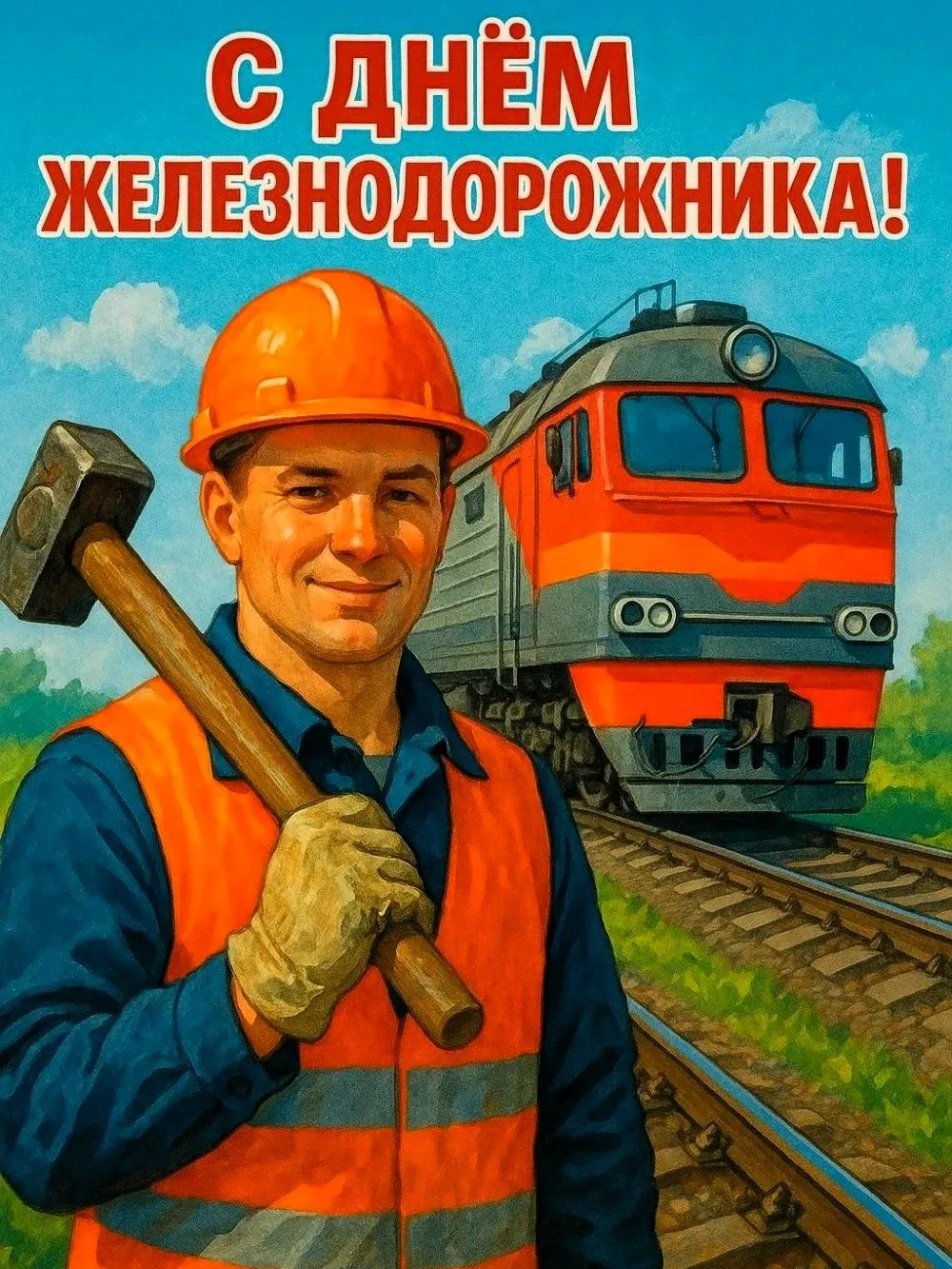 В первое воскресенье августа отмечается День железнодорожника.

🚂 Это праздник людей, которые участ