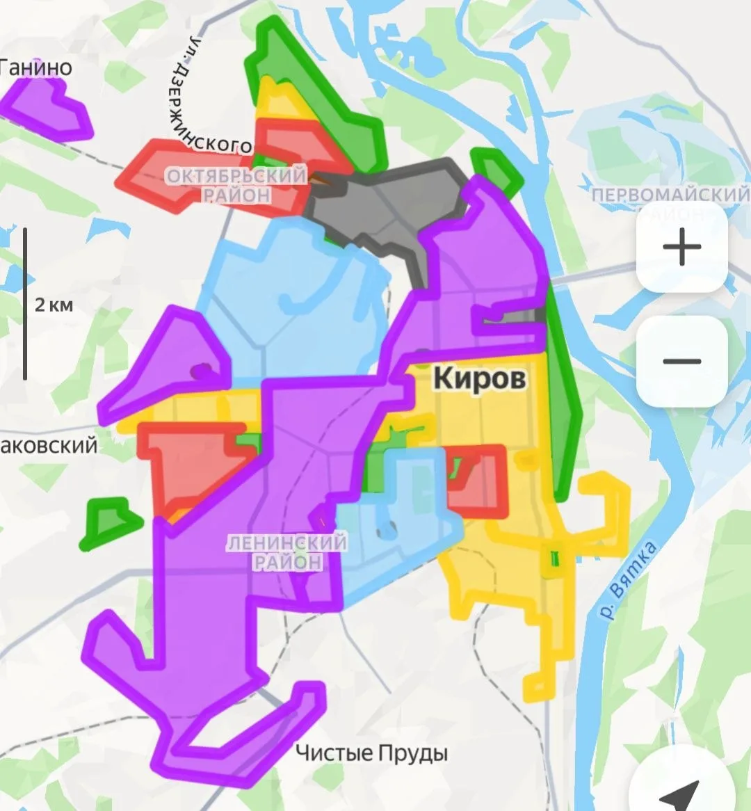Опубликована карта подключения тепла в Кирове