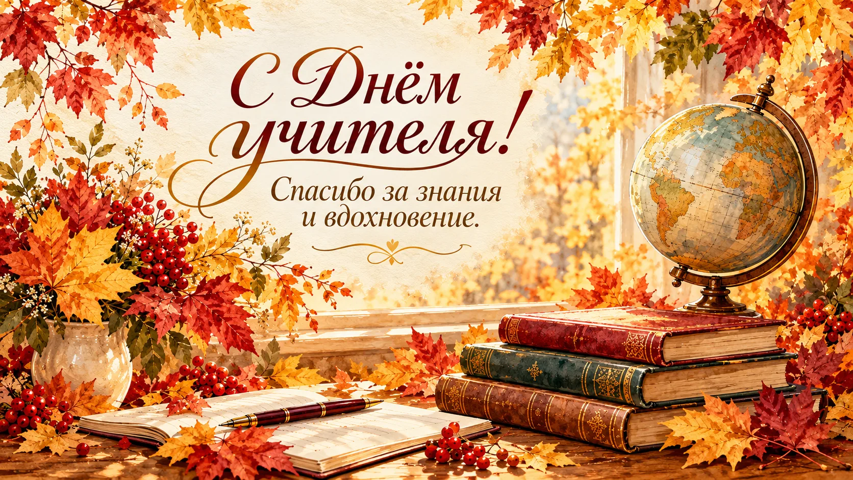 ✨ Поздравляем со Всемирным днем учителя!