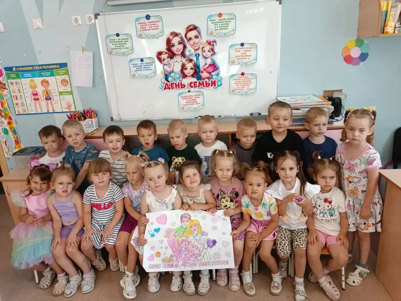 «Ромашковое счастье: семья - это
мы!»
06.07.-10.07.26 прошла тематическая неделя в дошкольных группа