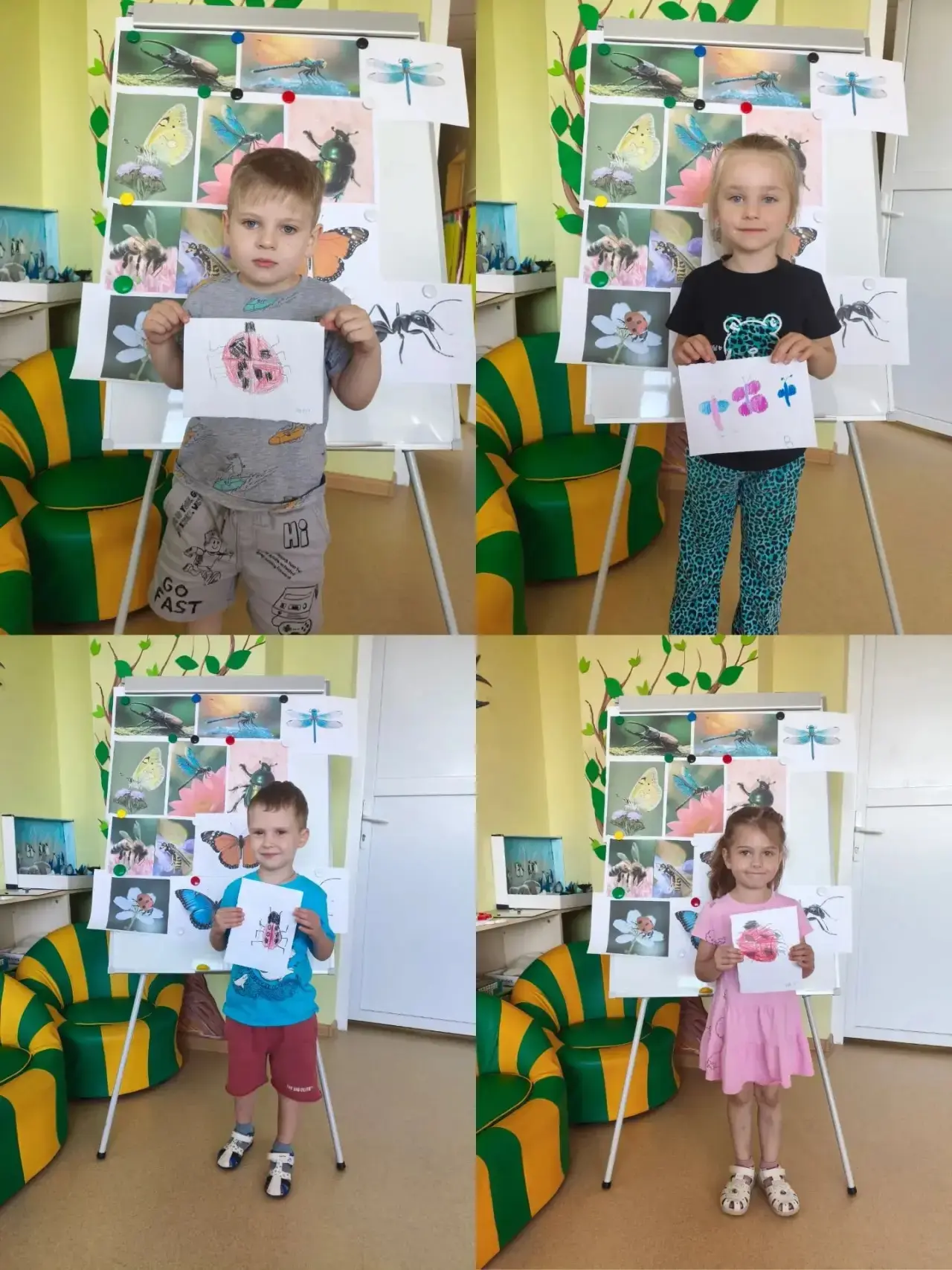 В группе "Светлячки" завершилась тематическая неделя, посвещённая миру насекомых. В ходе занятий дет