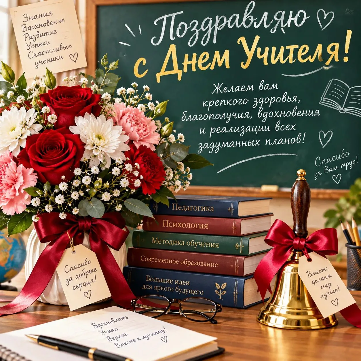 ✨Уважаемые коллеги, сердечно поздравляю вас с профессиональным праздником — Днём учител...
