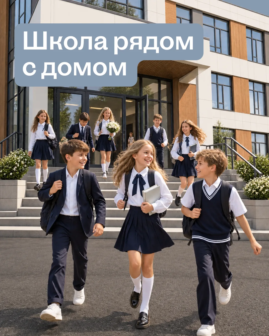 Школы в пешей доступности от Дома Бонсай — сильный аргумент для семей с детьми.