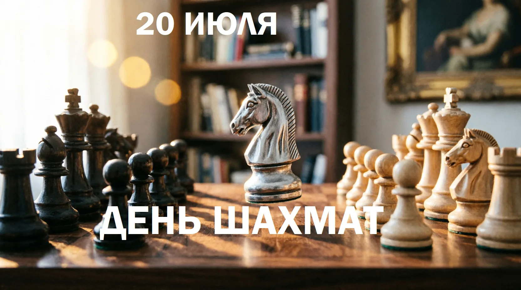 ДВАДЦАТОГО ИЮЛЯ — ХОД КОНЁМ

Сегодня мы поздравляем всех, кто привык думать на несколько шагов вперё