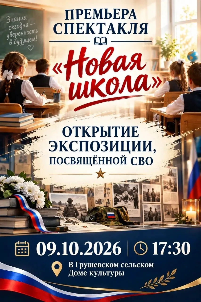 У НАС ОТКРЫВАЕТСЯ НОВАЯ ЭКСПОЗИЦИЯ ПОСВЯЩЁННАЯ СВО НА ТЕРРИТОРИИ ДОМА КУЛЬТУРЫ В СЕЛЕ Г...