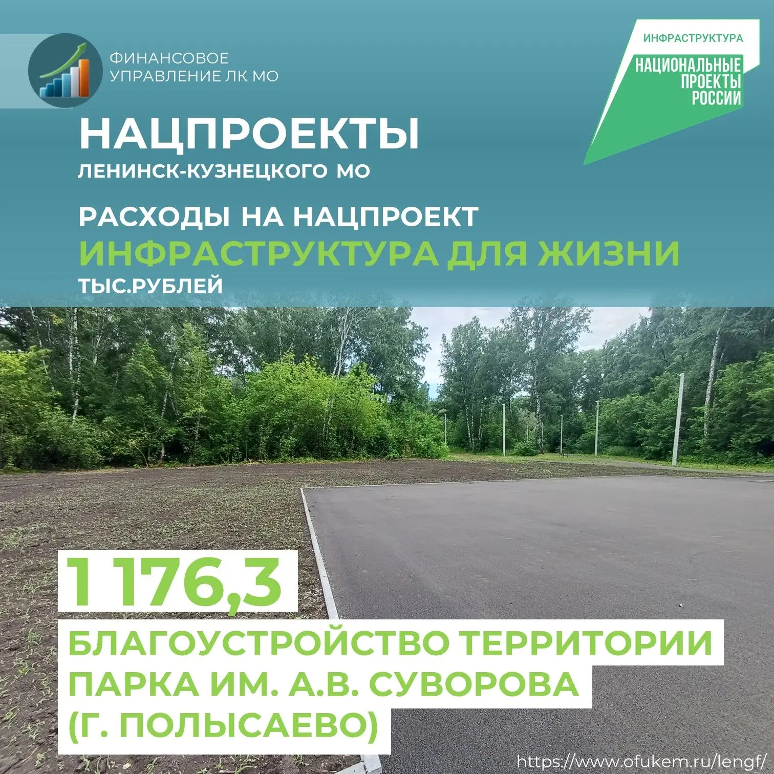 ✨ Работы по благоустройству территории парка им. А.В. Суворова в Полысаево в этом году ...