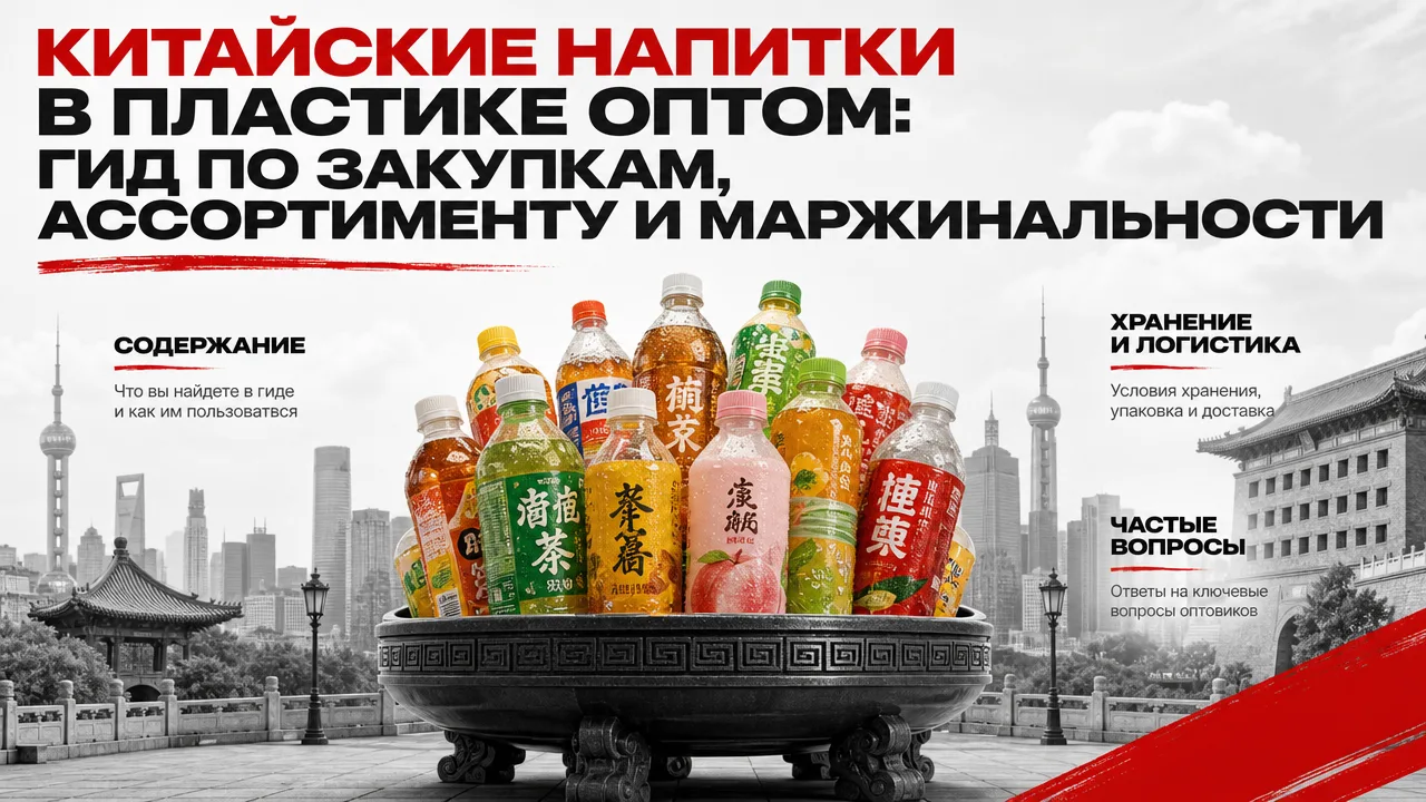 Китайские напитки в пластике оптом: гид по закупкам, ассортименту и маржинальности

Китайские напитк