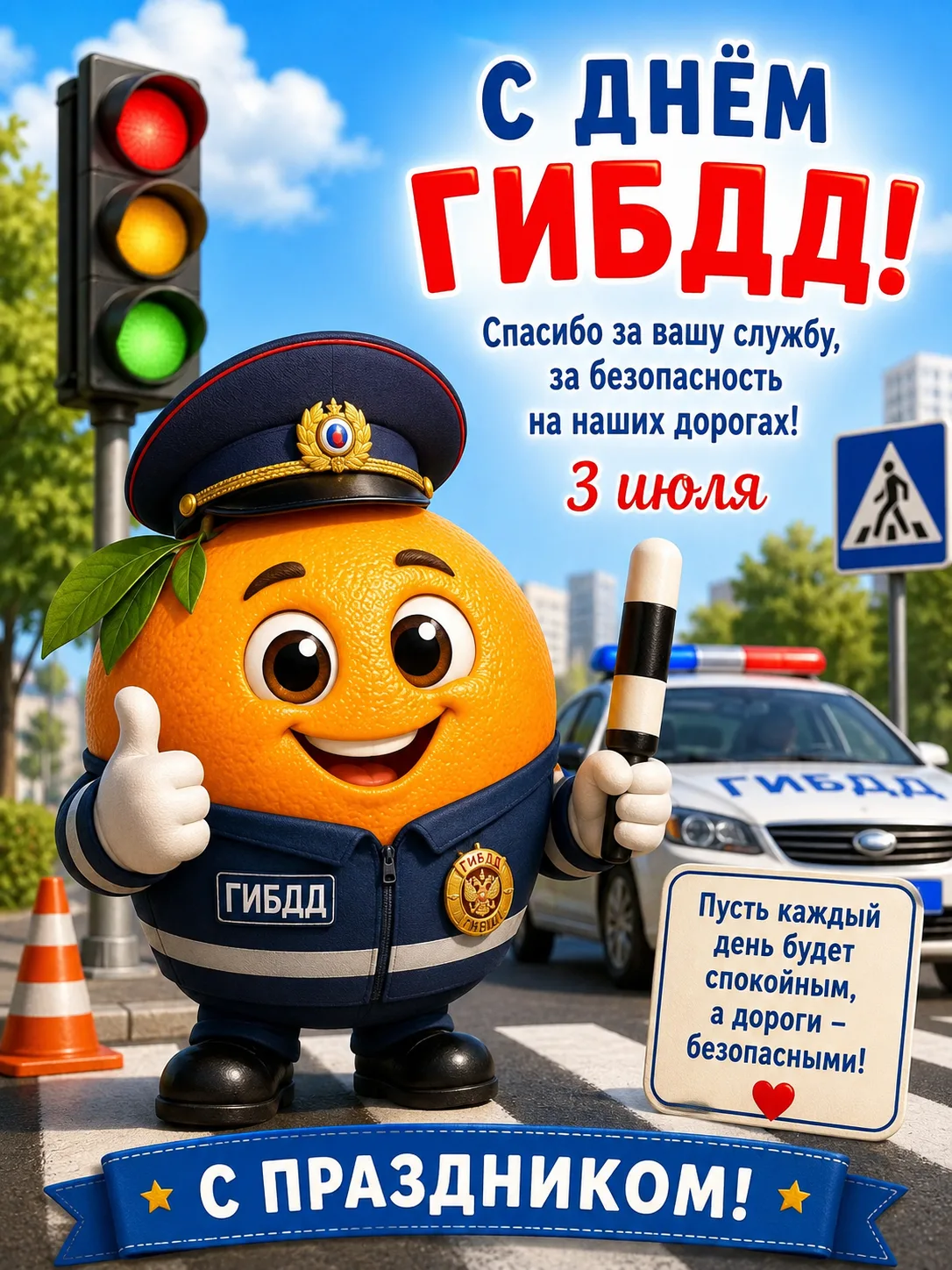 🚦 3 июля — День ГИБДД! 🚔
В нашем детском саду прошло тематическое занятие, посвящённое Дню Государ