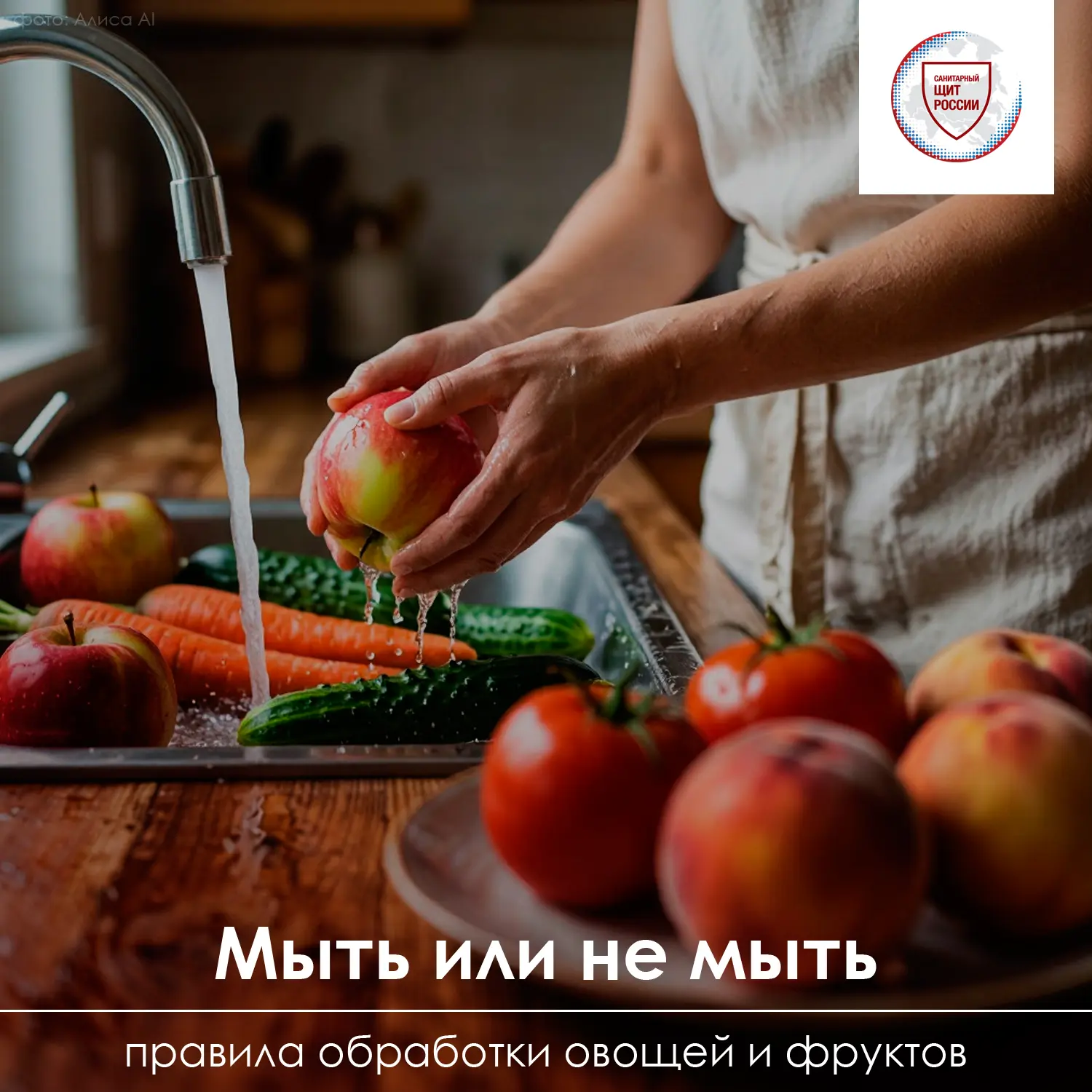 🍎🥬 В День здорового пищеварения — напоминаем о важном: как правильно мыть овощи и фру...