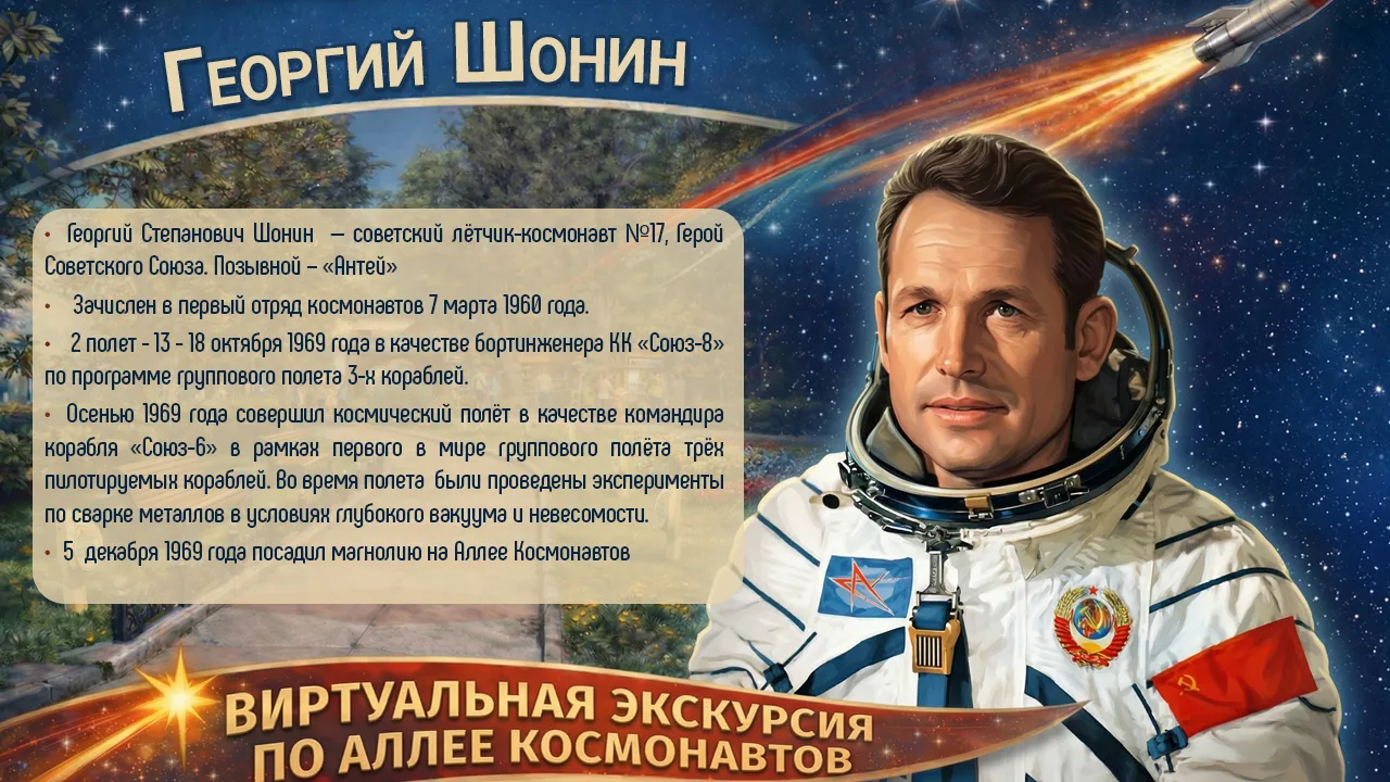 ИСТОРИЯ ОДНОЙ МАГНОЛИИ 🌸  Продолжаем нашу виртуальную прогулку по Аллее Космонавтов. Смотрите в карт