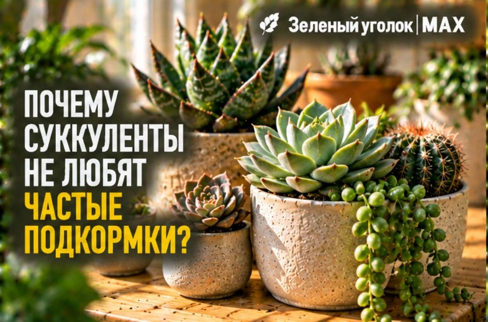 🌵 ПОЧЕМУ СУККУЛЕНТЫ НЕ ЛЮБЯТ ЧАСТЫЕ ПОДКОРМКИ?