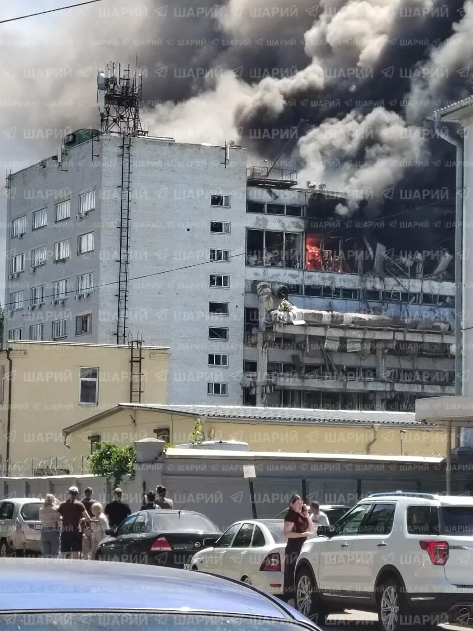 Последствия атаки на завод в Воронеже.