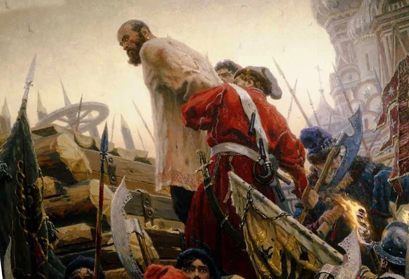 16 июня 1671 года на Болотной площади в Москве был казнён через четвертование Степан Тимофеевич Рази