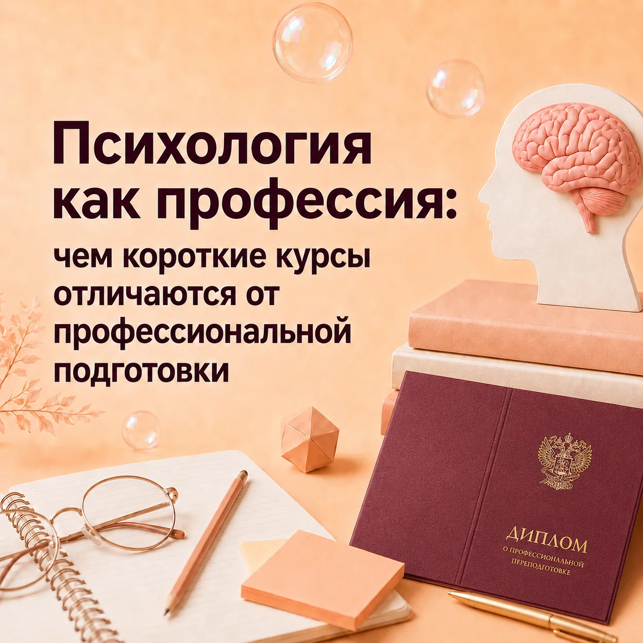 Психология как профессия: чем короткие курсы отличаются от профессиональной подготовки 📚

Кто-то из
