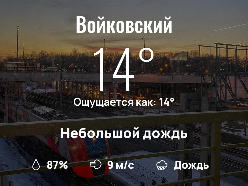 Что с погодой в Войковском?
