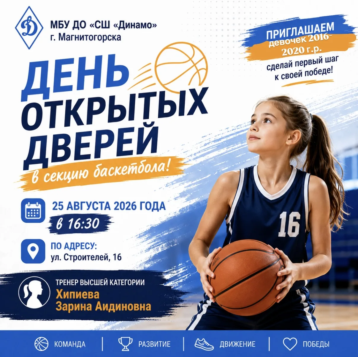 День открытых дверей отделения баскетбол🏀
