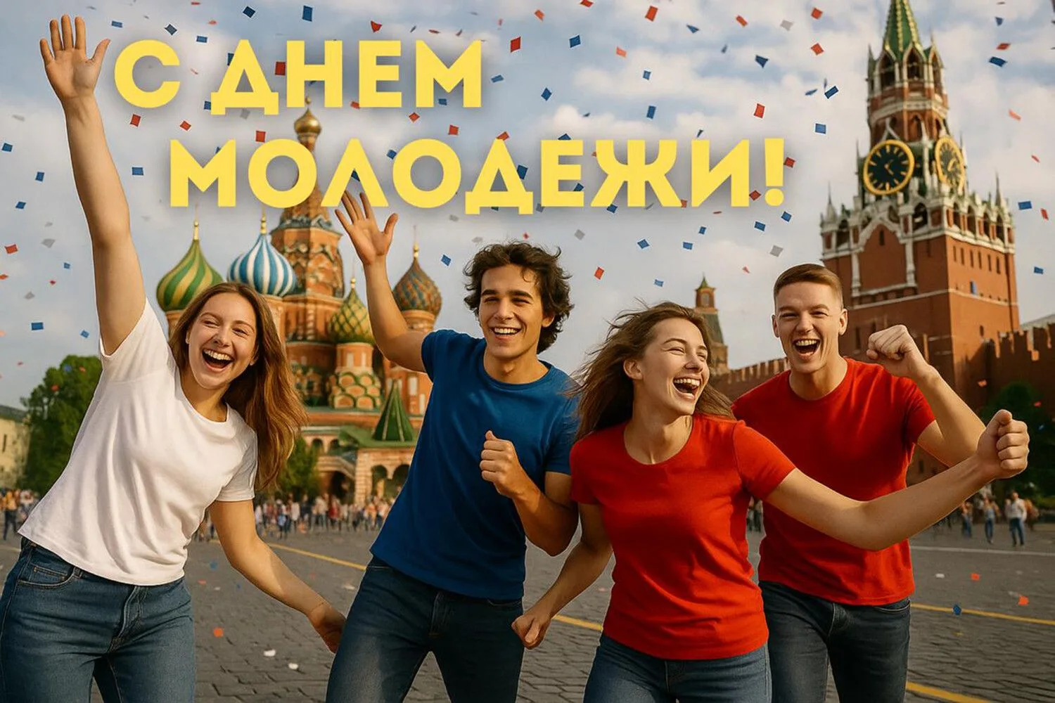 👫🏼🇷🇺🫶День молодёжи в России официально отмечается в последнюю субботу июня.