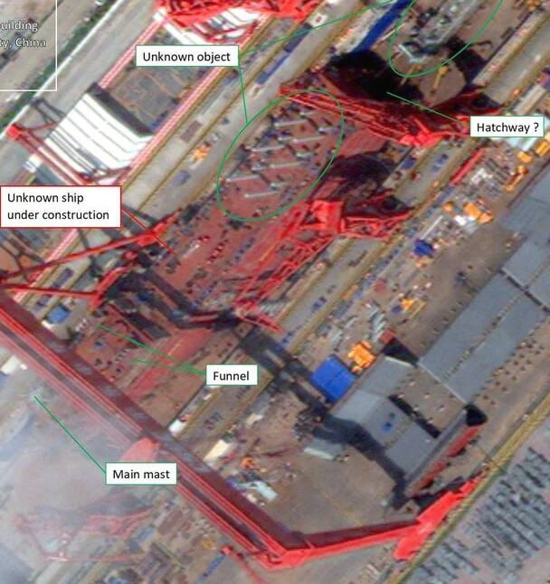 Китай, вероятно, строит первый корабль-носитель подводных беспилотников