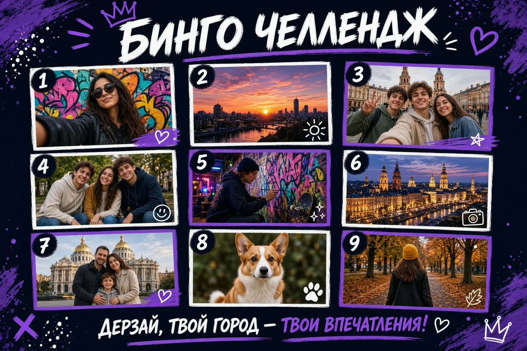 Бинго‑вызов ко Дню Города: лови атмосферу Алчевска! 🎉