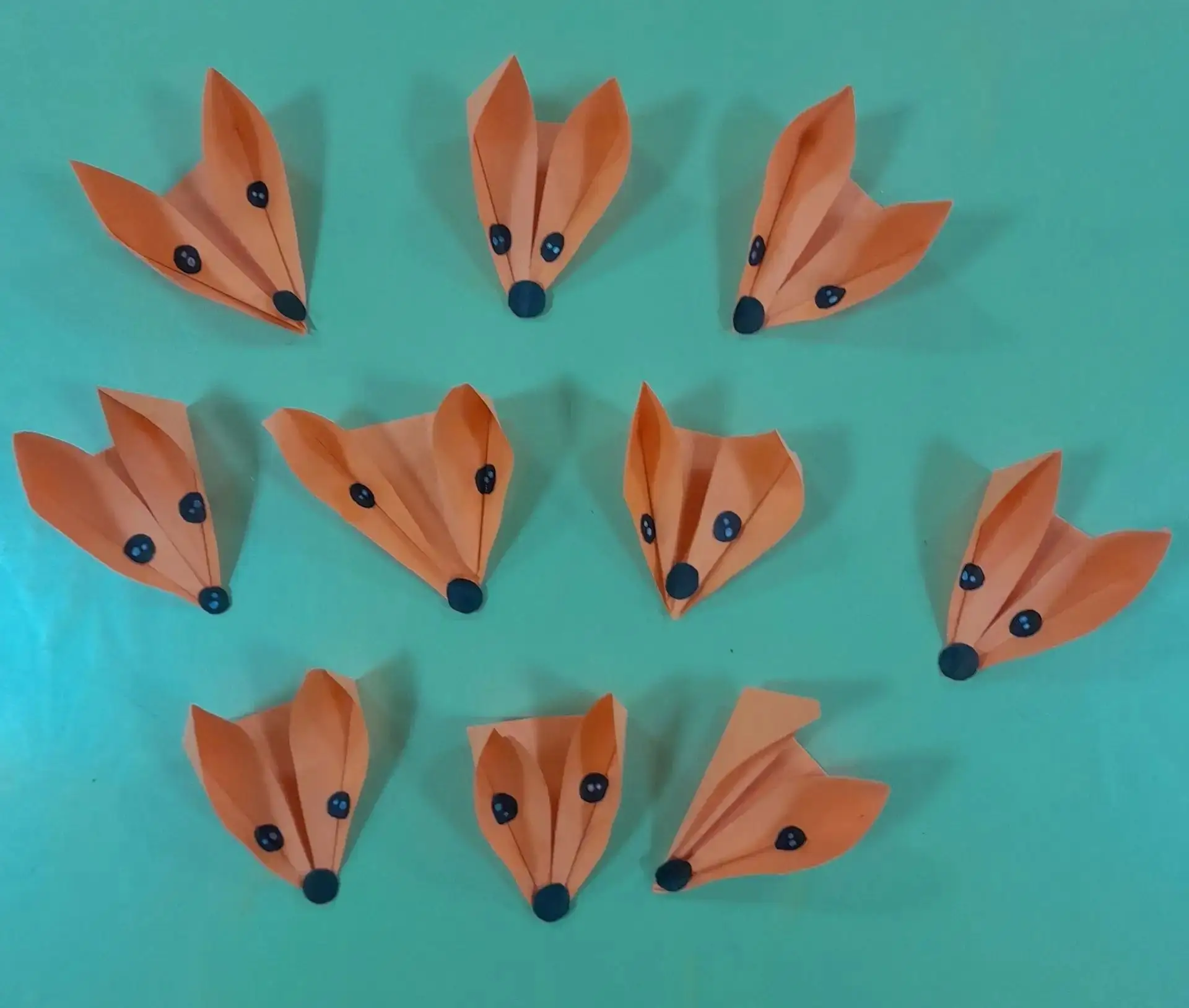 Оригами с детьми 🦊"Лисички-сестрички"🦊