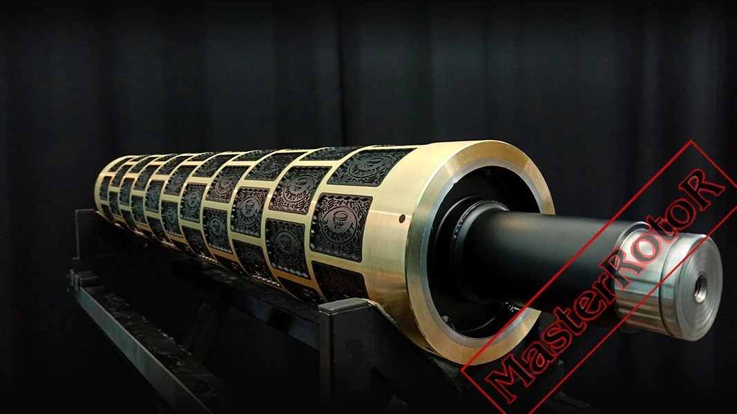 Бронзовый формующий ротор
для сахарного печенья.
D206 мм, L1230 мм