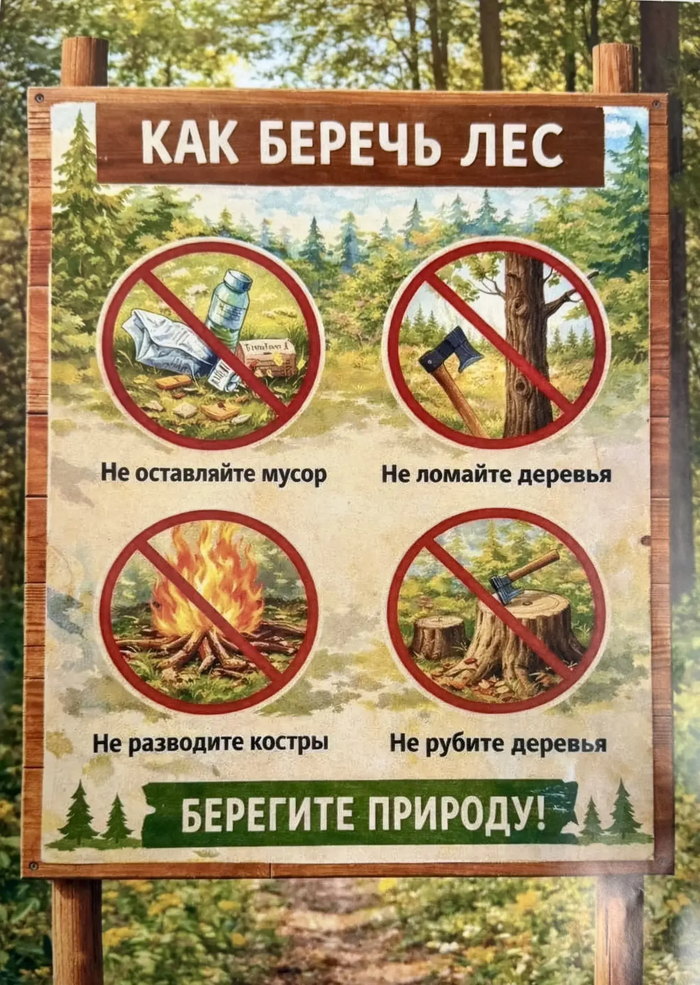 В сухой сезон даже маленькая искра может стать причиной большого пожара.

🚫 Не разводите костры в н