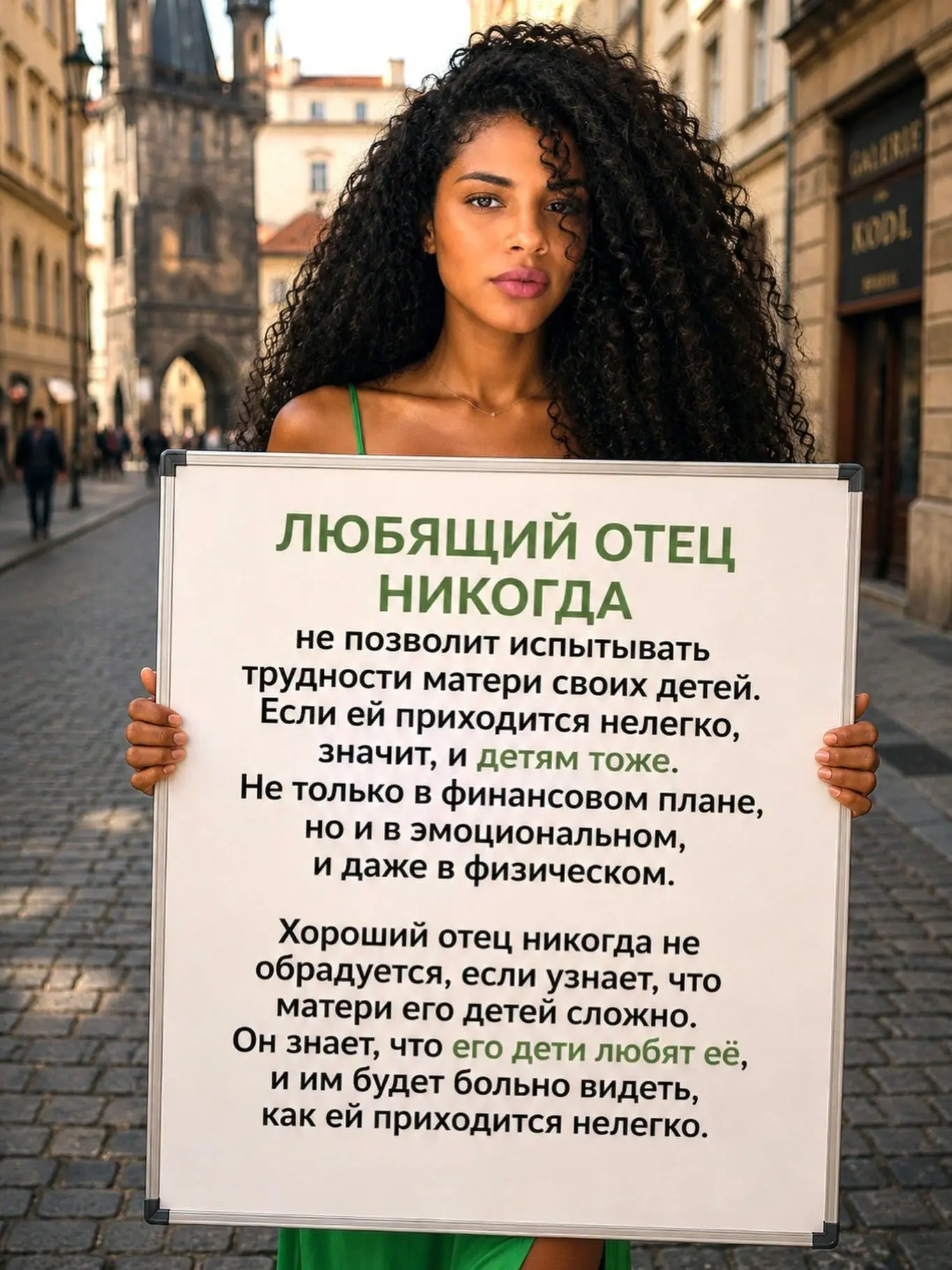 Если мы говорим о действительно любящем отце, то он никогда не будет намеренно делать ж...
