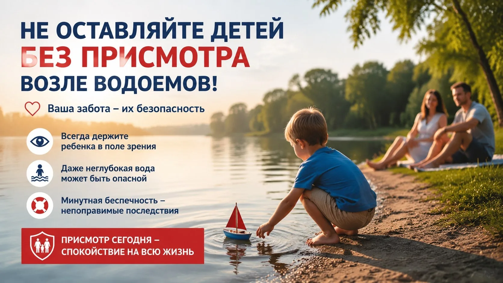 Внимание! на территории Михайловского округа нет оборудованных мест для купания!